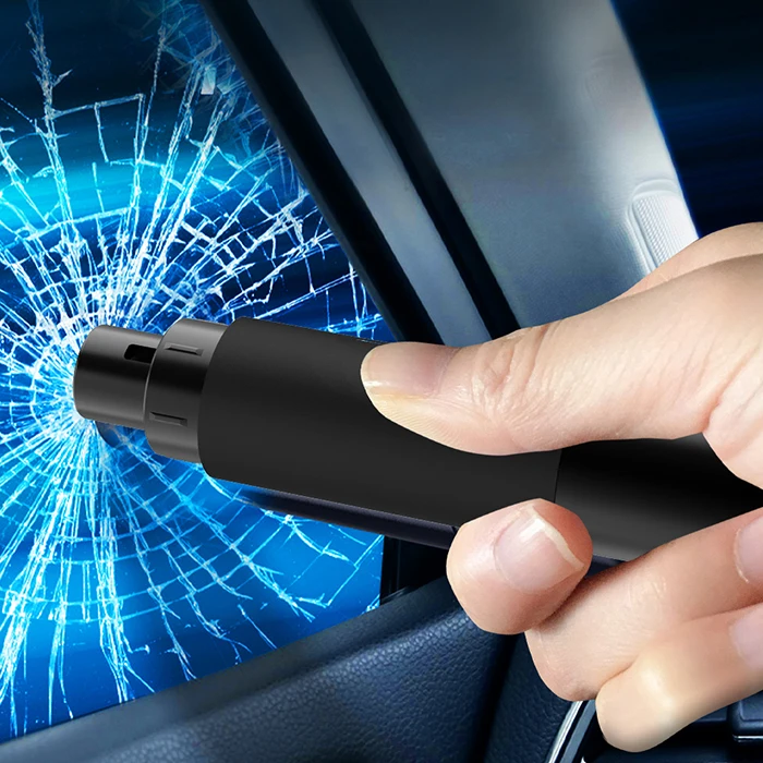 Автомобильный Разрушитель стекла для самообороны, автомобильный молоток для аварийного выхода автомобиля, инструмент 2 в 1, резак для ремня безопасности и разрушитель окон