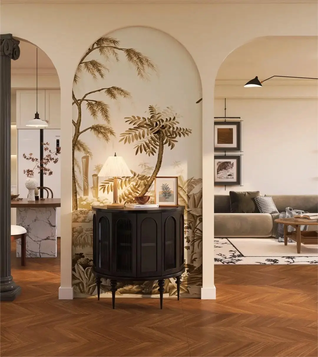 Free Interior Design Service Foshan High quality  Ceiling High Kitchen Cabinet TV Cabinet and Wardrobe