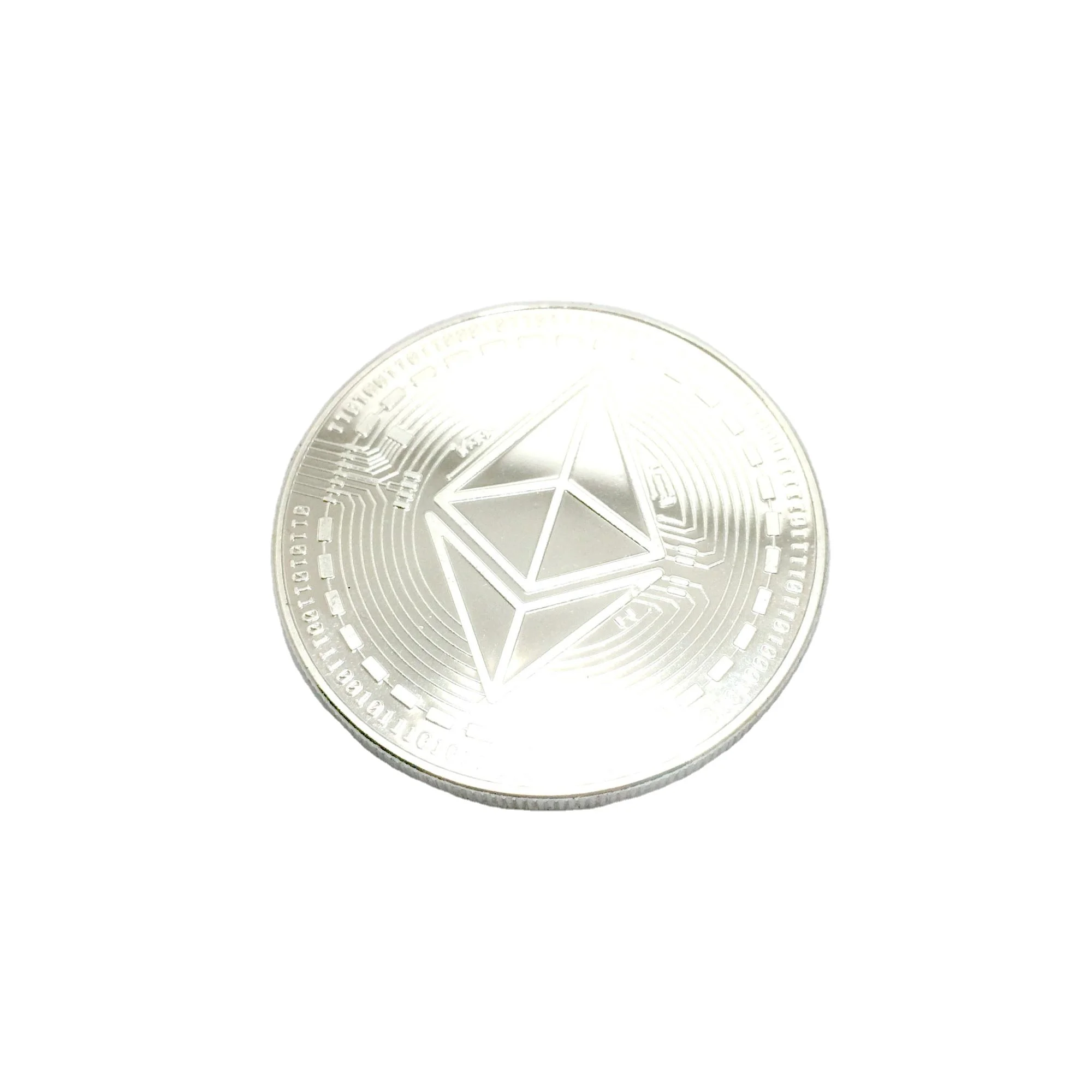 Commemorative Coin Customized Steel Plated Pure Silver or Imitation Gold TRX Exquisite Gift Coin Dealer