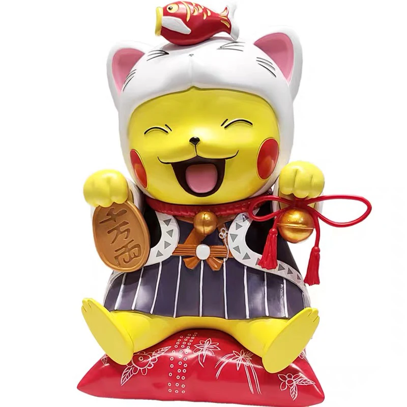 PIKA cat PVC Decorate Bokemon cute cartoon 3d anime Pocket Monster Ornaments Blind box of toys