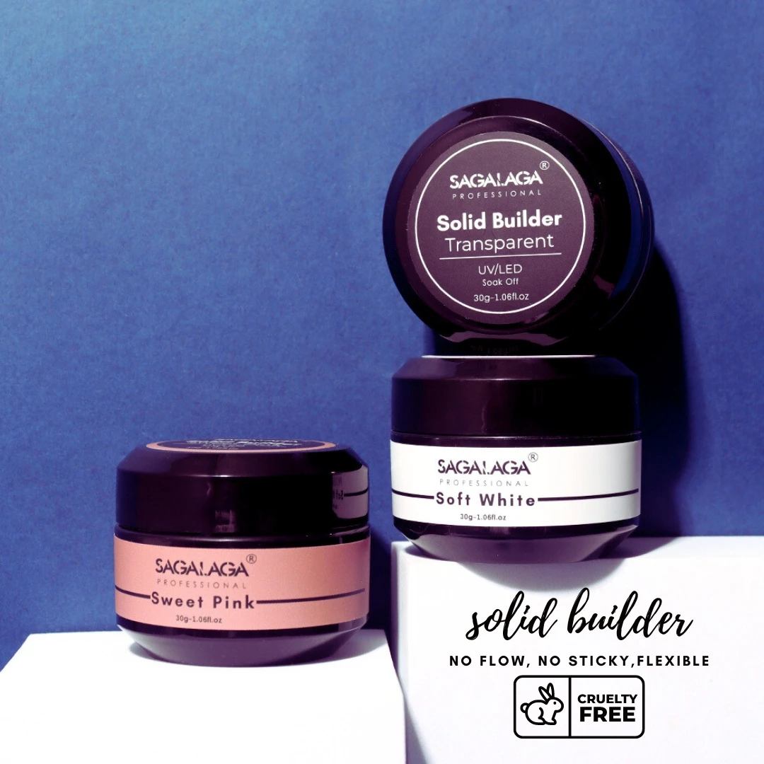 Strong Adhesive Nail Soak Off Clear Solid Gel Polish For Nail Builder Extension Tips Long Lasting Tips Glue Gel Polish