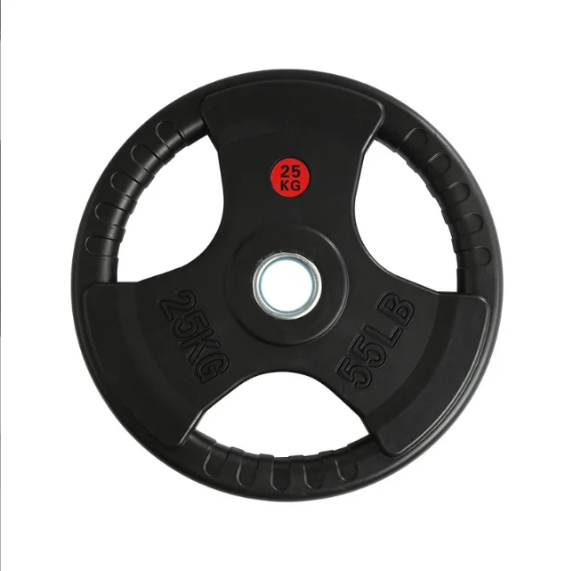 Rubber-coated barbells Cast iron barbells gym fitness equipment rubber weight barbells rubber plates