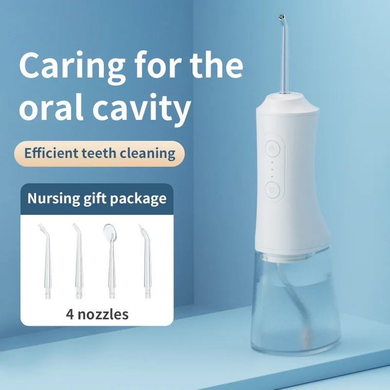 Usb charged water dental flosser 300ML water tank 5 modes cordless water flosser Waterproof Portable oral irrigator