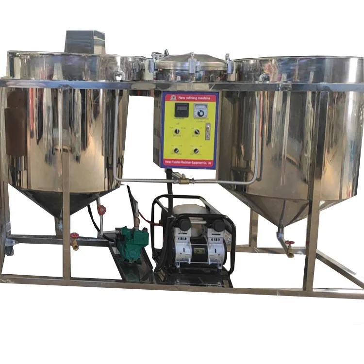 Professional 0.5TPD sunflower oil soybean rapeseed palm fruit peanut coconut  cooking oil refine equipment