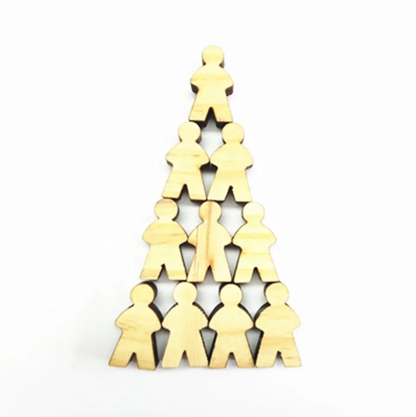 LVOU 19mm wooden meeples board game pieces