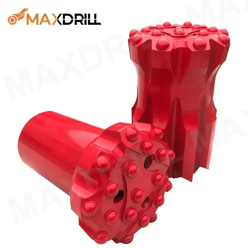 Maxdrill Factory Price Top Hammer GT60 115mm Flat Face Retrac Skirt 15 Tips Carbide Button bit for Quarry, Mining, Construction
