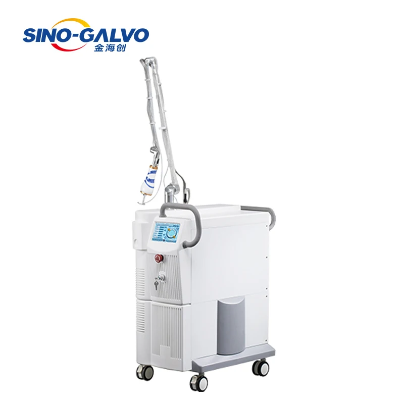 Co2 Fractional Laser Machine Co2 Laser Skin Tightening Beauty Machine Co2 RF Glass Tube  Equipment with Flexible Robert Arm