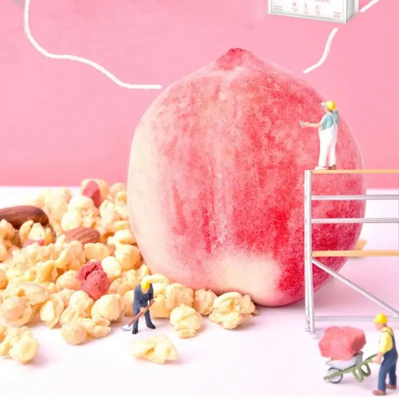 Delicious nutritious canned yogurt pieces nuts fruit oatmeal 500g