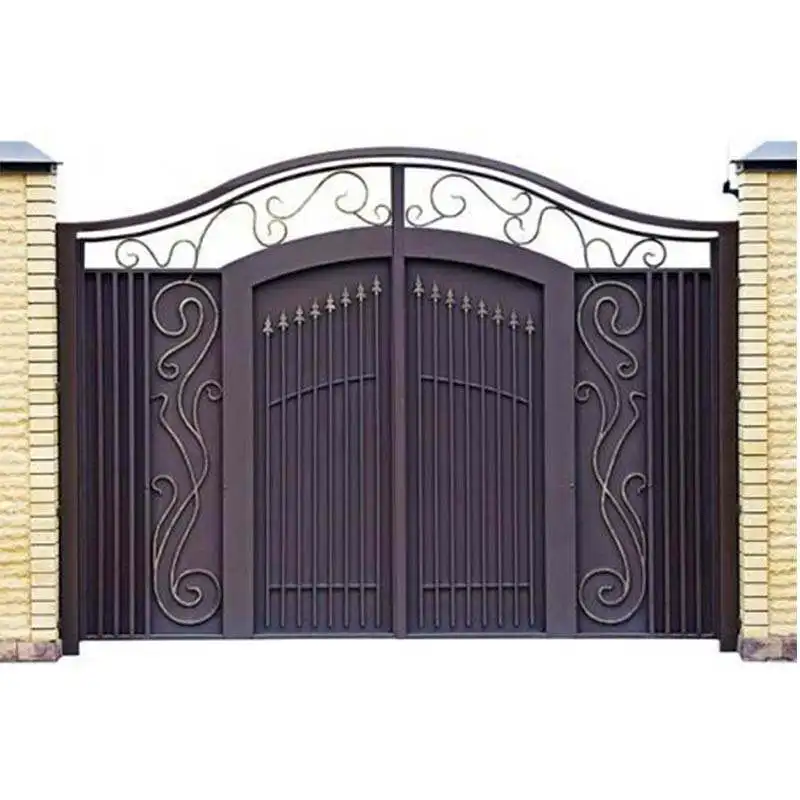 Huaart Professional Latest Indian House Main Gate Designs Gate Grill Design Portail Cancelli Wrought Iron Fencing Trellis Gates