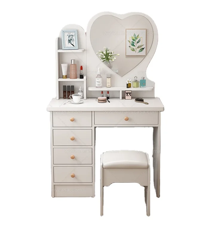 Dressing table contracted bedroom contemporary small family desk body assembles make up desk to take touch lamp to take mirror