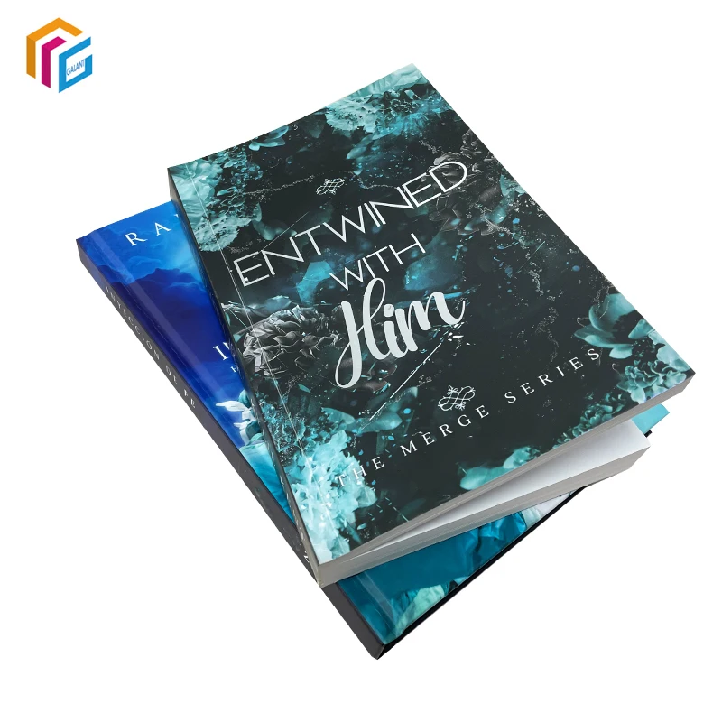 High Quality Custom Book Printing Softcover Perfect Bound Foil Matte Laminated Cover Booklet