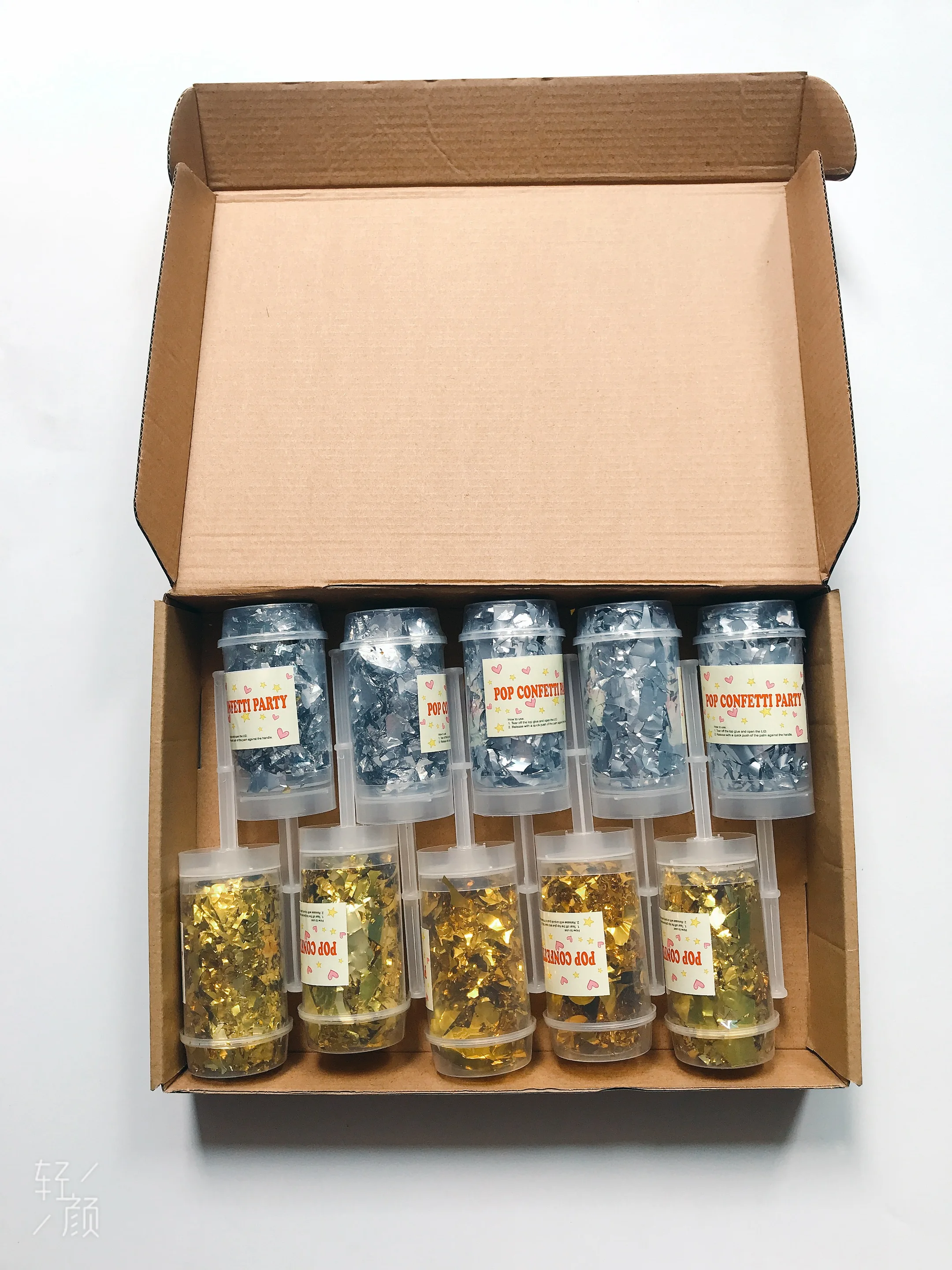 Children 17Cm Biodegradable Party Push Pop Confetti Poppers