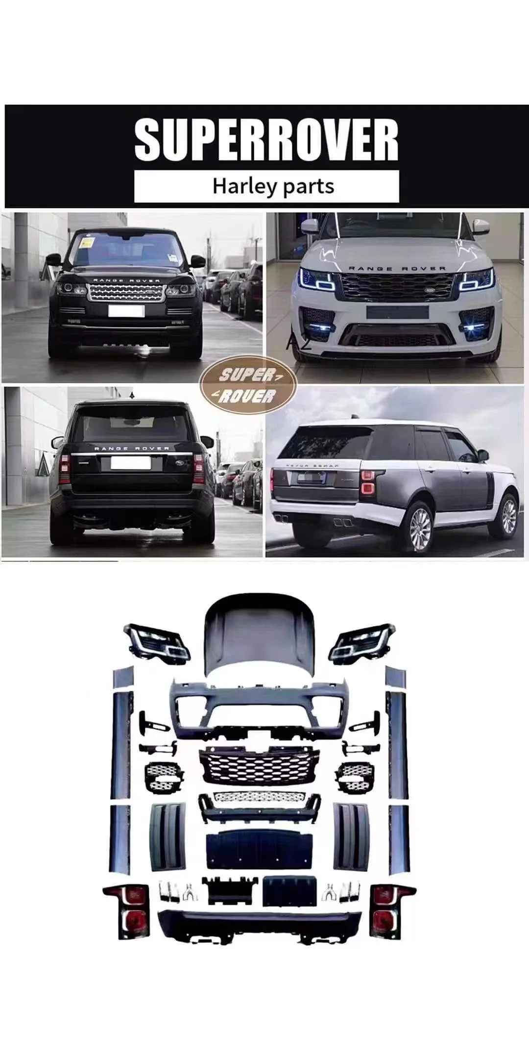 Rover Body Kit For Land Rover Range Rover Vogue 2013-2017 Up To 2020 Sva Style L405