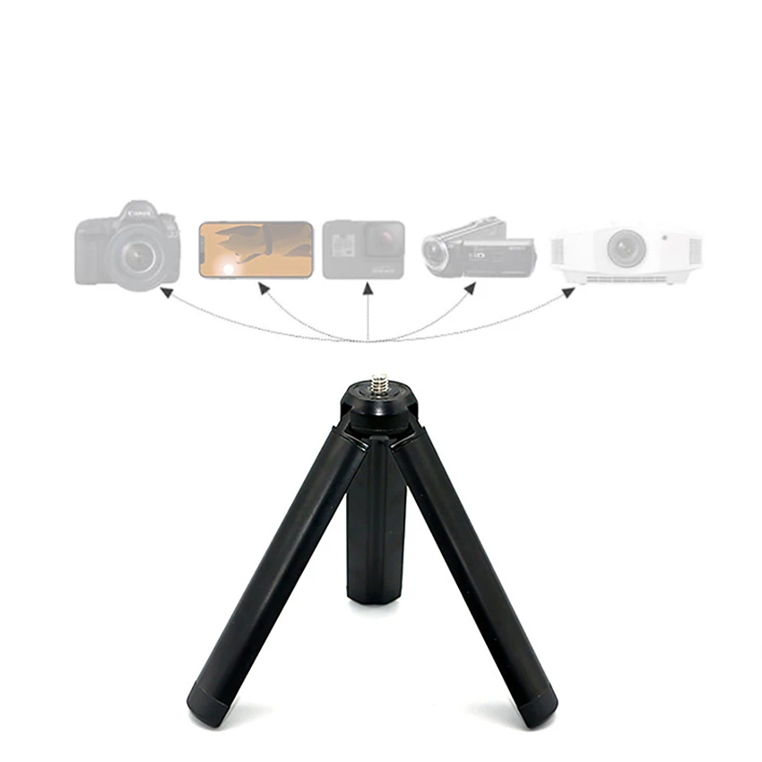 Aluminum alloy desktop tripod portable bracket mobile phone selfie live bracket camera mini tripod