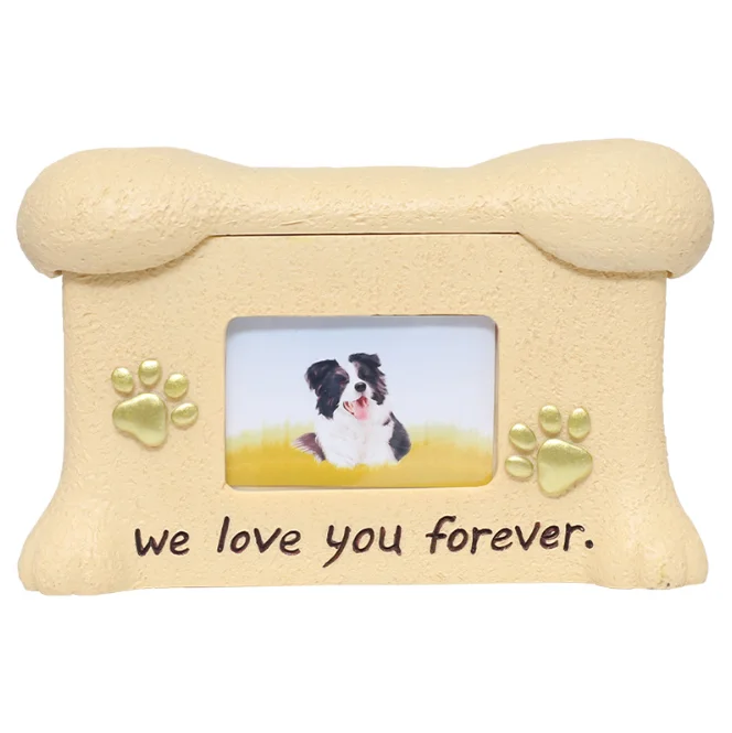 Resin pet ashes box dog and cat supplies cat and dog ashes box animal commemorative coffin box