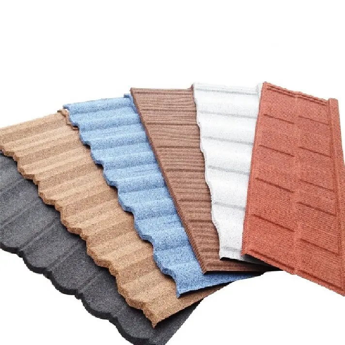 Factory Price Roof Tile Roofing Sheet Stone Color Coated Metal Roof Tiles