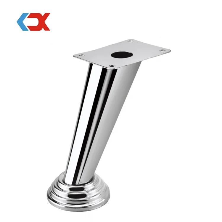 Wholesale Chromeplated Furniture Parts Metal Chair Leg Table Support Bed Feet Iron Sofa Legs