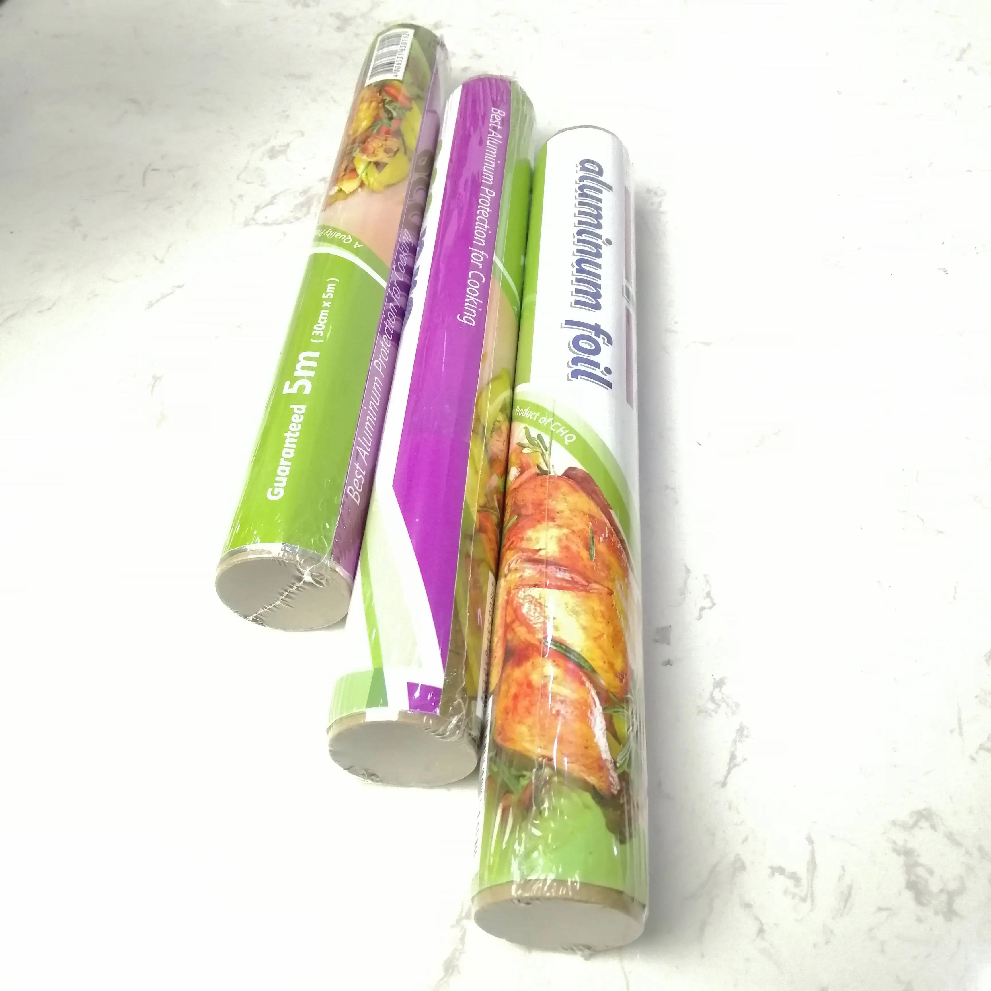 Прямая поставка с завода, Стандартная Алюминиевая фольга в рулоне, бумага для барбекю для ежедневного использования, для дома, кухни, барбекю, одноразовый, экологически чистый, готовый запас