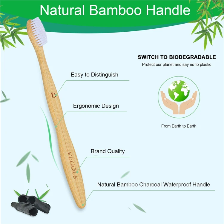 Free Sample Custom Logo Color Wholesale Natural Home Use Eco-Friendly Biodegradable Nylon Tooth Brush Toothbrush