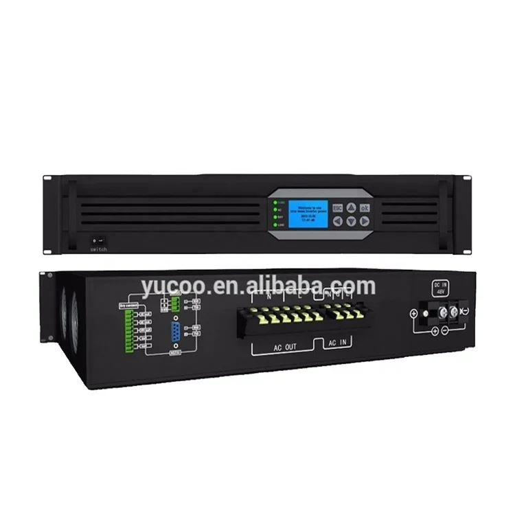 19 inch 2U Rack Mount 3KVA 24vdc  220vac telecom inverter