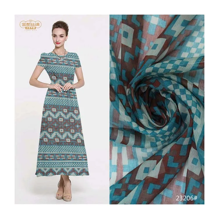 
Wholesale high quality fashion and sexy textile 100% silk digital printing fabric 