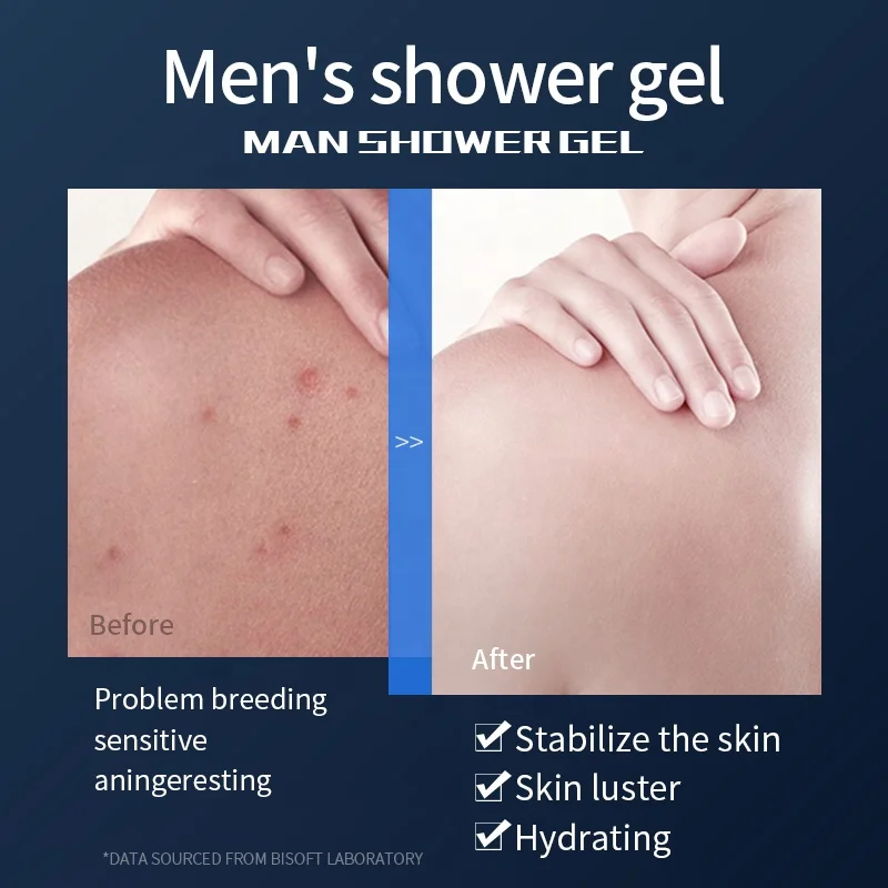 BISUTANG Skin Oil Control Moisturising Nourishing 750ml Fragrance Organic Private Label Body Wash Mens Shower Gel for Men