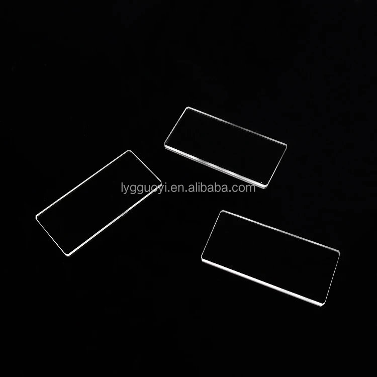 clear silica quartz glass block