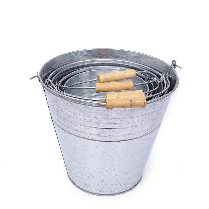 High quality party champagne small double wall ice drum wine drum barell galvanized bucket with handle for your choose