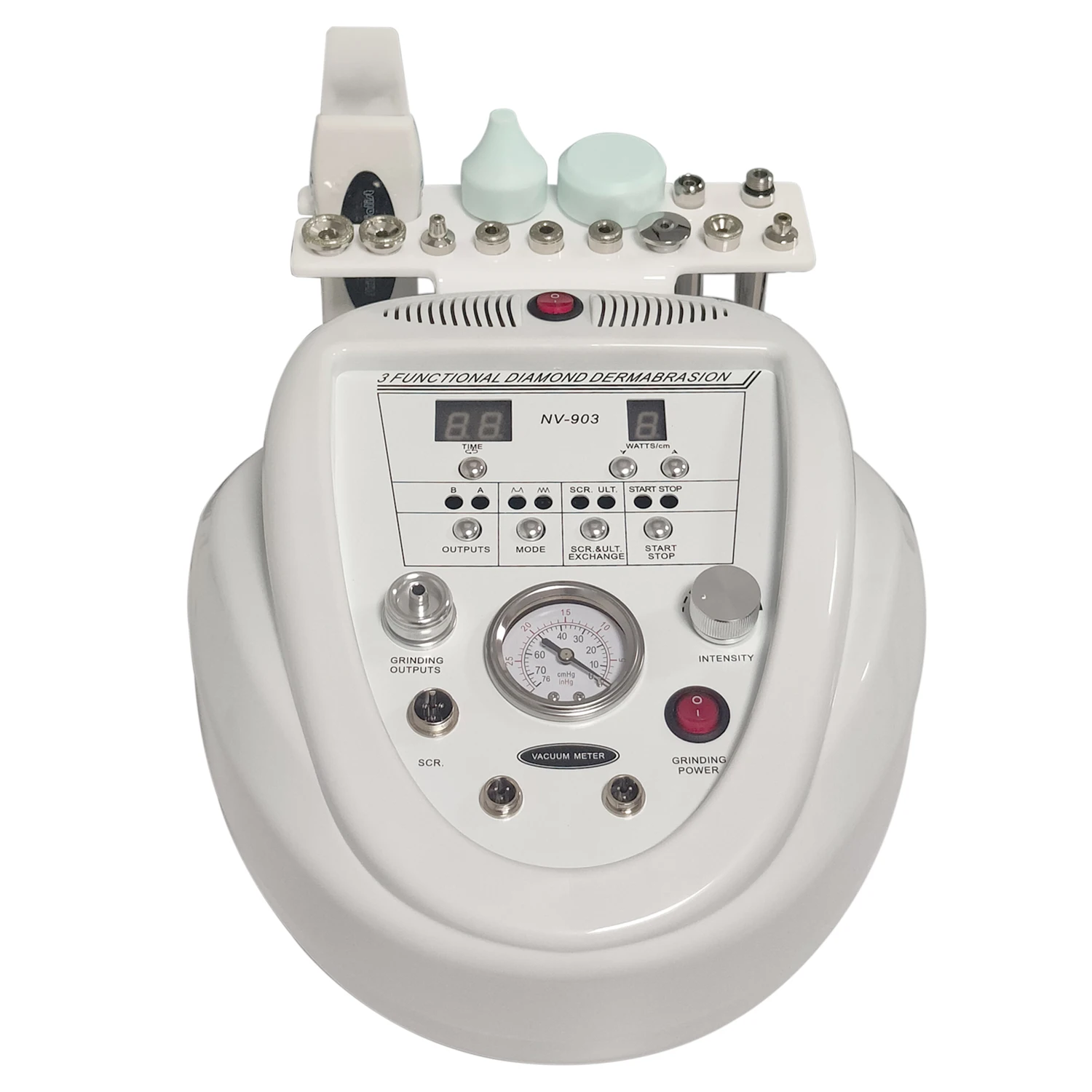 3 in 1 multi function beauty salon equipment facial machine with dermabrasion/skin scrubber/ultrasonic