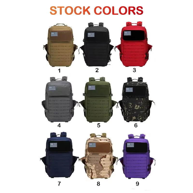 Tactical Molle Laser-Cut Backpack Outdoor Travel Camping Adventure Mochila Tactico 3 Day Assault Backpack