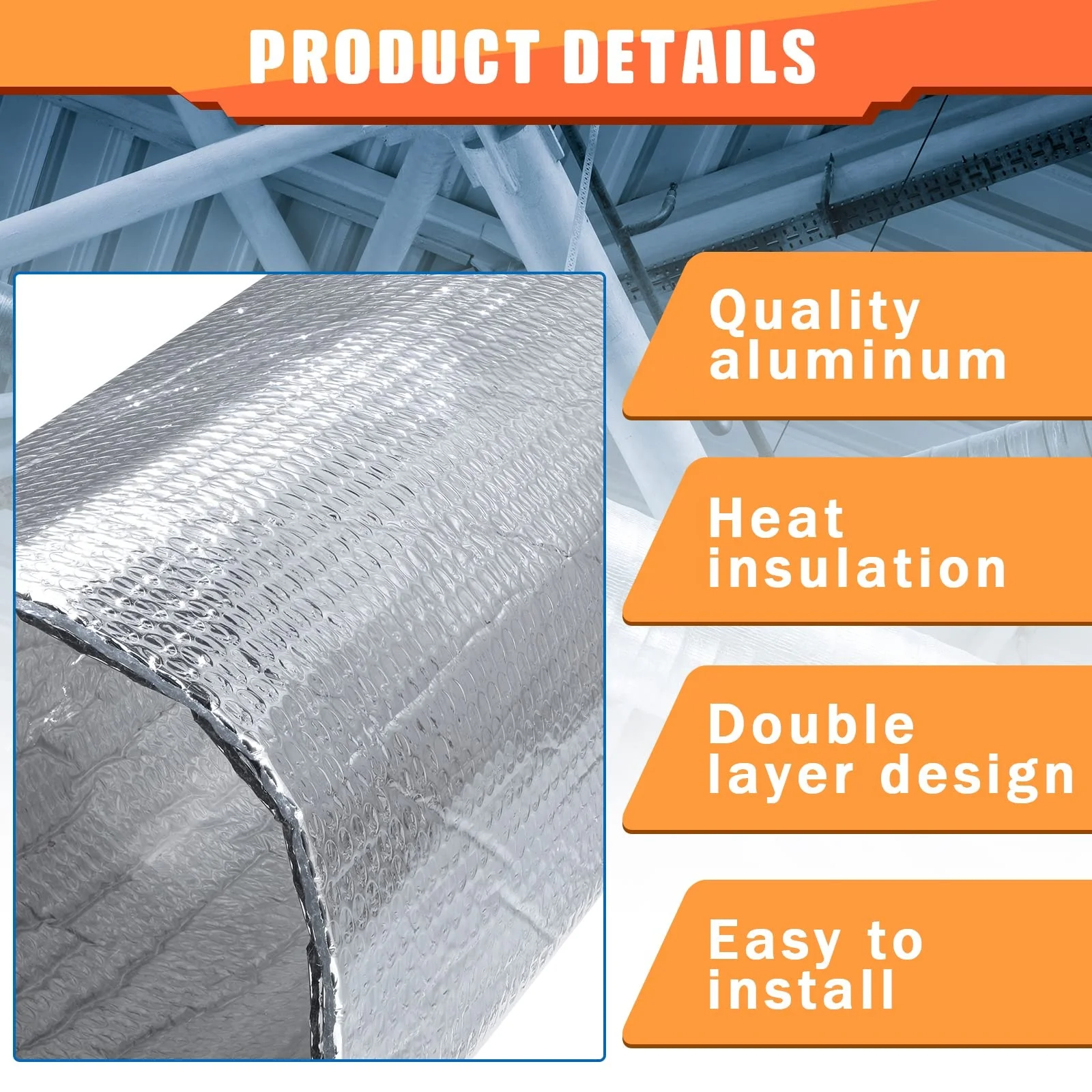 YA SHINE Double Bubble Aluminum foil insulated garage door Thermal Insulation Shield garage doors insulated set