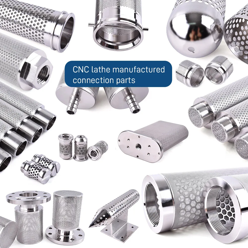 Bag Filter Punching Mesh Cylinder Rectangular Perforated Mesh Buckets Perforated Stainless Steel Baskets