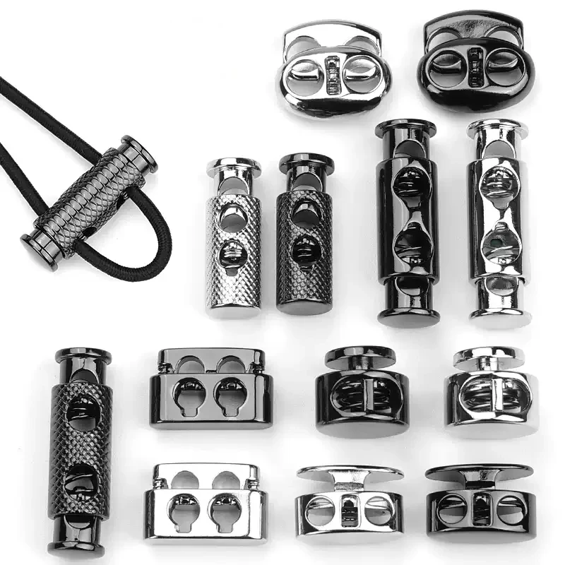 Free Sample Twisted Cotton Draw Cord with Zinc Alloy Metal Tip and round Aglet Button Plated Cord End with Cord Lock