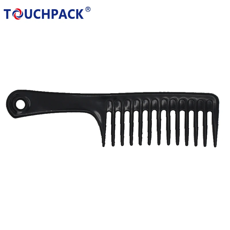 Factory Plastic Wide Round Tooth Detangling Hair Comb Cheap Personalized Flat Styling Hair Comb