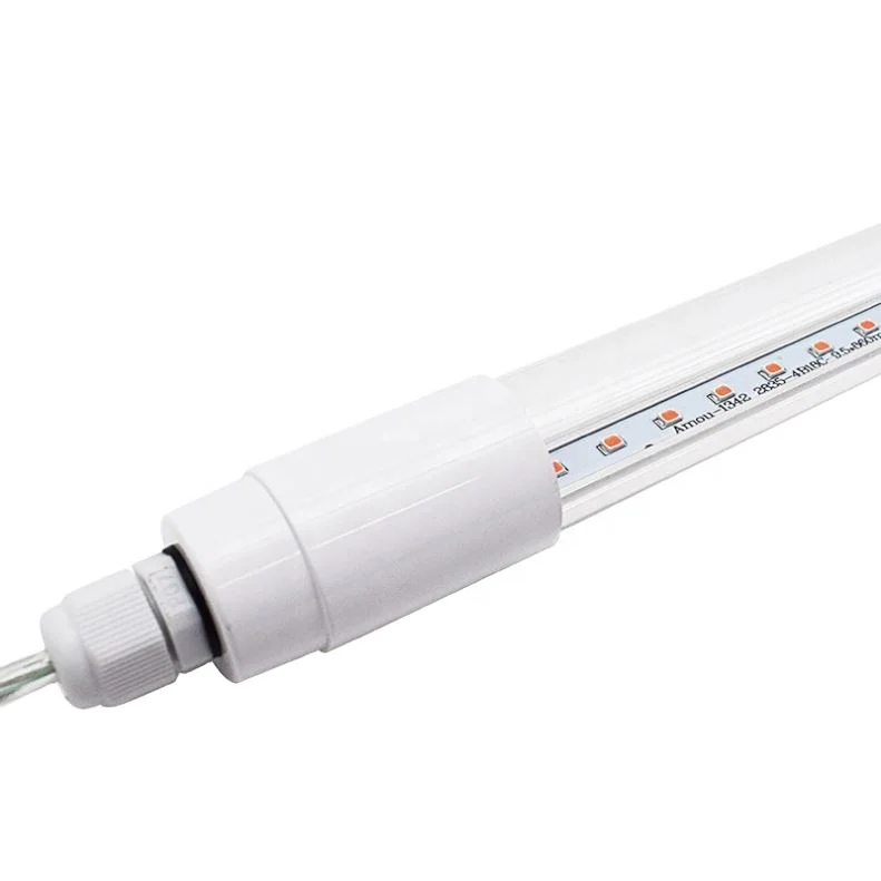 Светодиодные промышленные лампы для коммерческого развития, водостойкие, розового и фиолетового цвета, IP65, IP68, T8, трубки, 9 Вт, 0,6 м