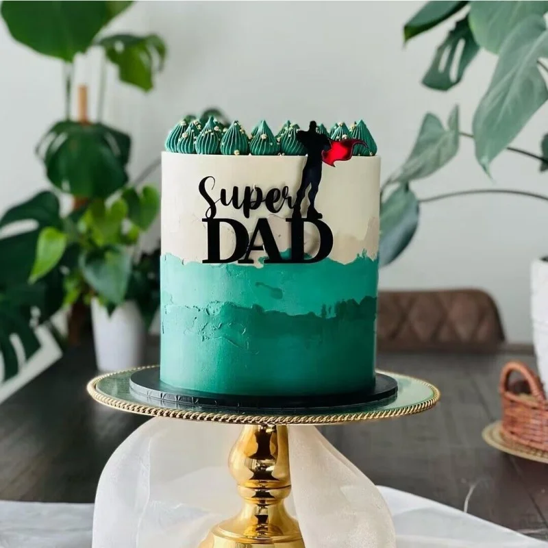 New arrival Dad King happy fathers day cake topper for cake decorations party supply