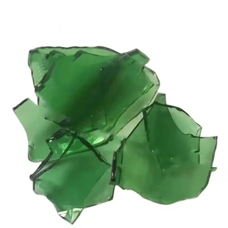 China Green Bottle Glass Cullet Scrap Recycle Reused Crushed Glass Broken Glass Bottle Cullet for Bottle Raw Material