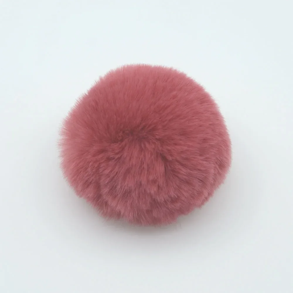 Изготовленный на заказ плюшевый помпон шар 8 см мех для diy игрушки кукла брелок