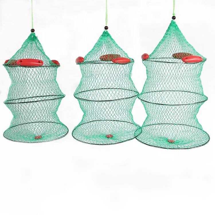 Fishing net with bag quick drying glue fishing net collapsible crayfish carp fishing accessories