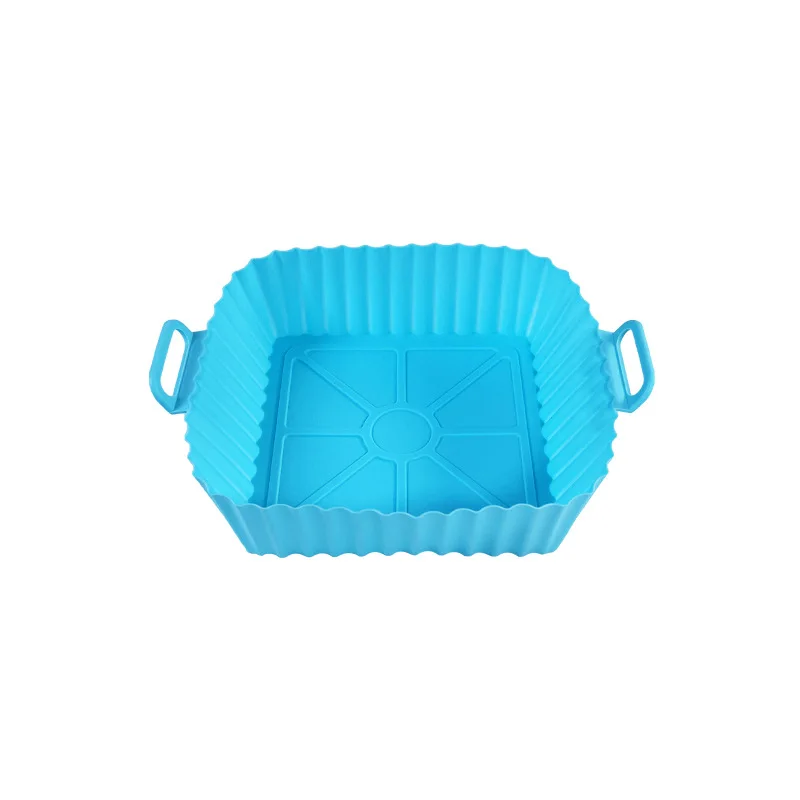 BPA Free Reusable Square Silicone Air Fryer Liners Silicone Pot Mat Silicone Air Fryer Liner Oven Backing Pan Kichen Accessories