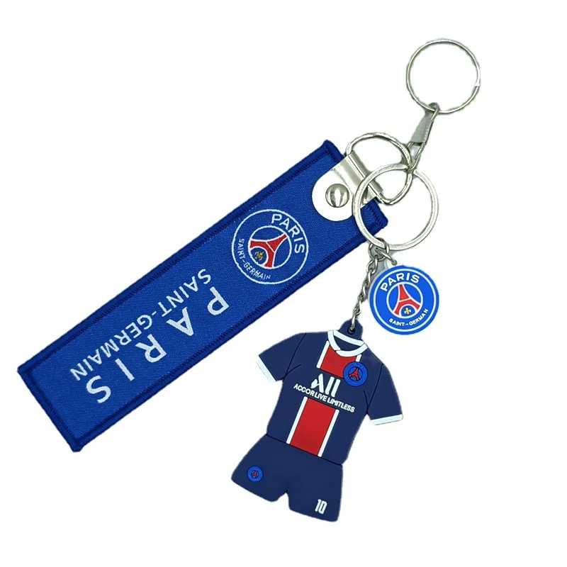 European Cup Club football team emblem set key chain football star clothing key chain pendant fans souvenir gift