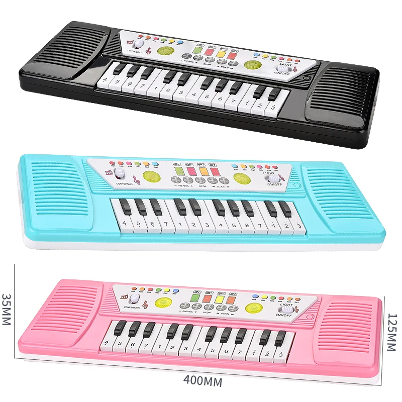 Hot Sale Children Educational Plastic Electronic Organ 24 Key Piano Musical Keyboard Instrument for kids