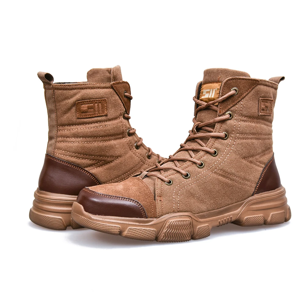 Hot selling work shoes   steel toe industrial boots shoes men safety boots