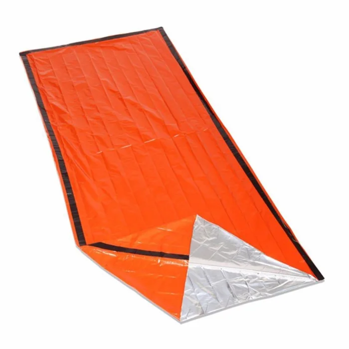 Одноразовый полиэтиленовый оранжевый спальный мешок
