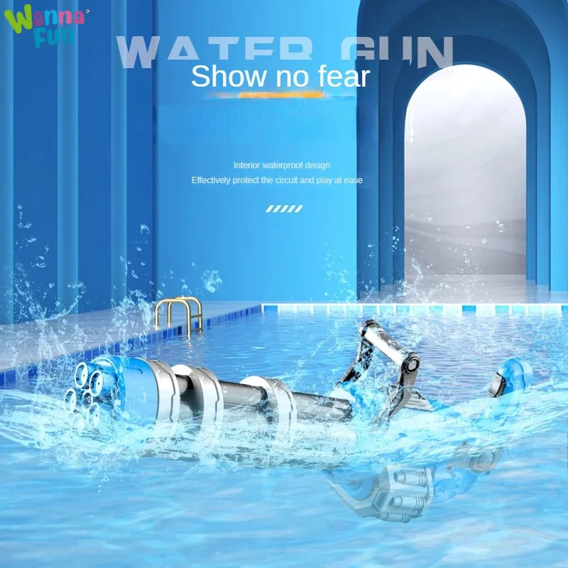 Hot Sale Automatic Kids Outdoor Toy Electric Squirt Gatling Water Gun Summer Party Toys