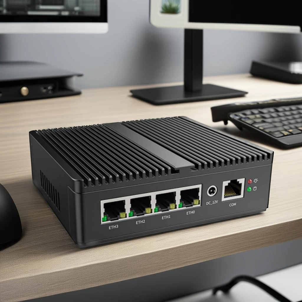 Quad Core J4125 N5100 N6000 N100 4LAN 2.5G Intel I226 NIC Gigabit Ethernet Gateway Router VMware ESXi Firewall Mini PC Pfsense