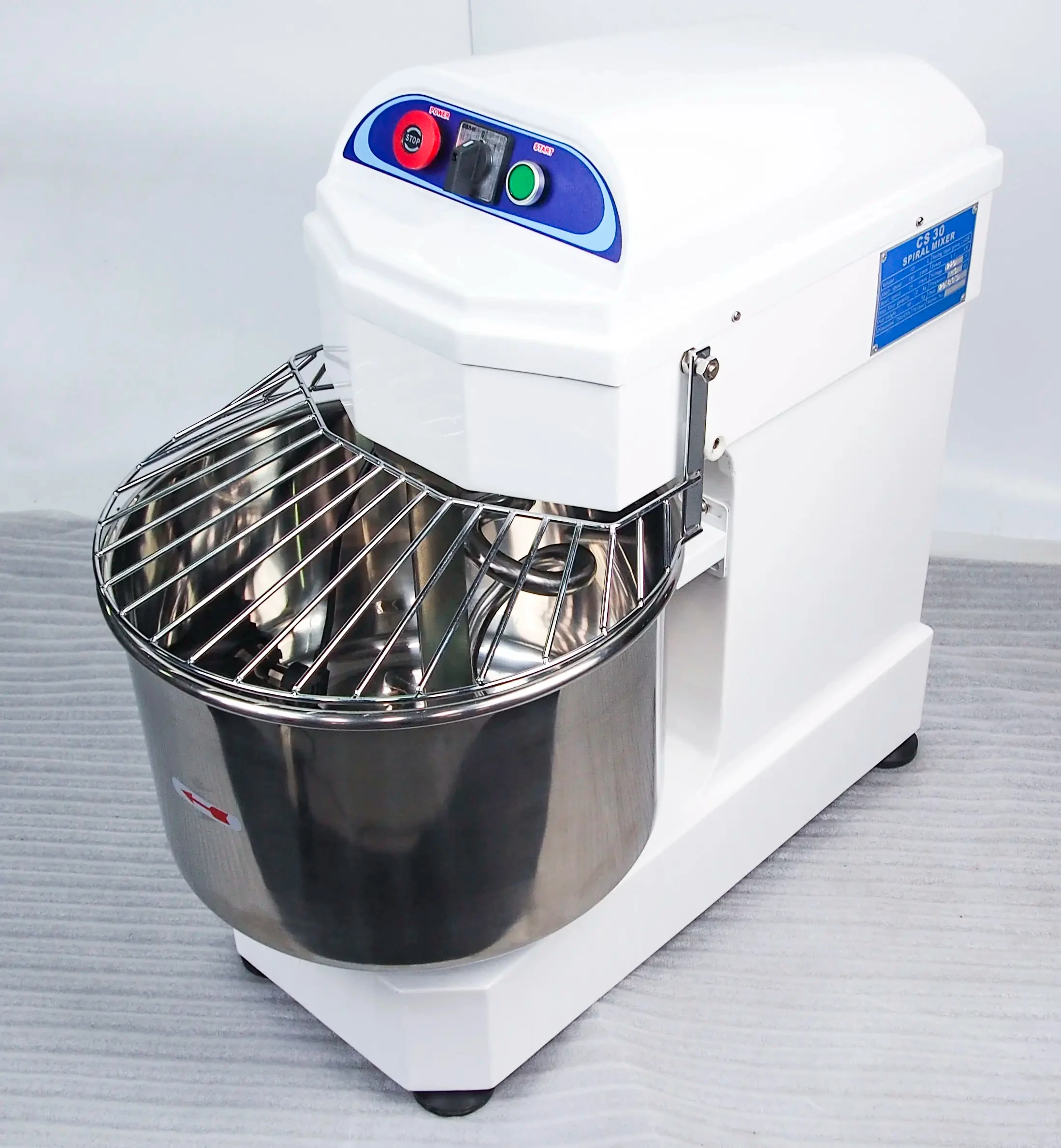 40L Capacity Dough Spiral Mixer Machine 40L Large Bakery Spiral Dough Mixer
