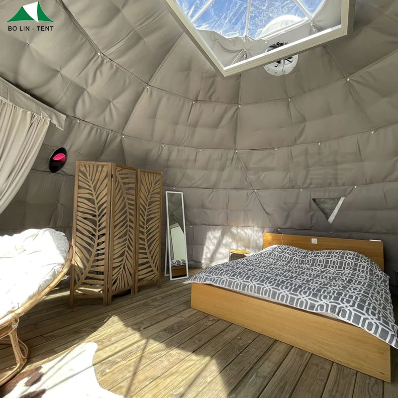 Glamping Tent Dome 4M 5M 6M 7M 8M Factory Price Resort Tents Geodesic Dome House