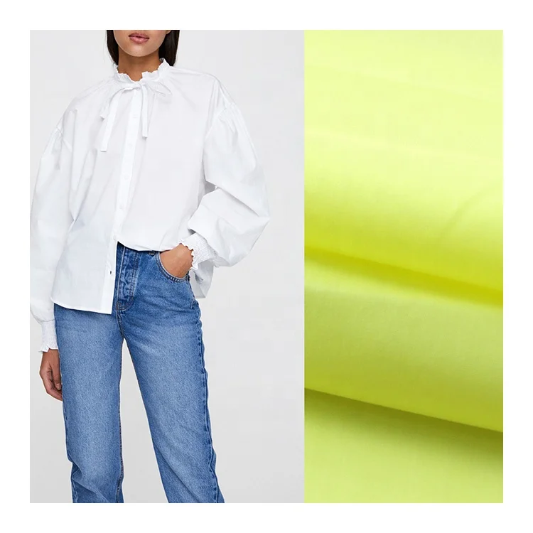 Super spandex man shirt nylon cotton poplin fabric fabrics for clothing cotton