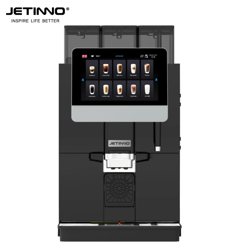 Jetinno JL33C Commercial Automatic Coffee Machine 10.1' Touch Screen Double Boiler Coffee Machine Commercial Coffee Maker